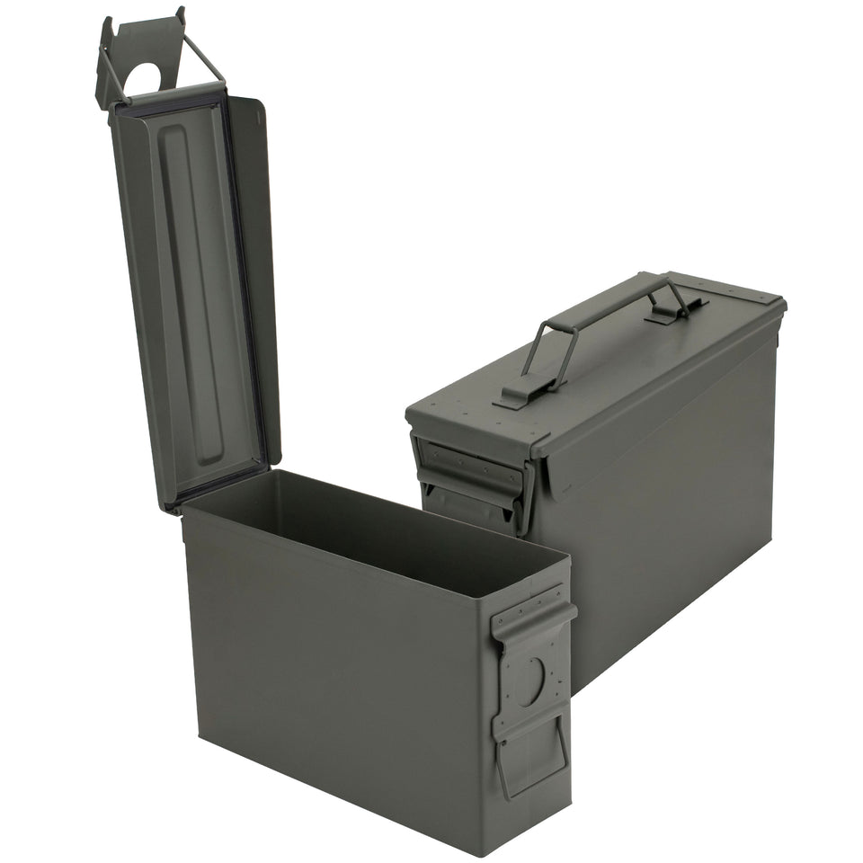 Tactical Premium Quality Steel Metal Ammo Case Can Set 30 Caliber, Tra –  topsecuresafe